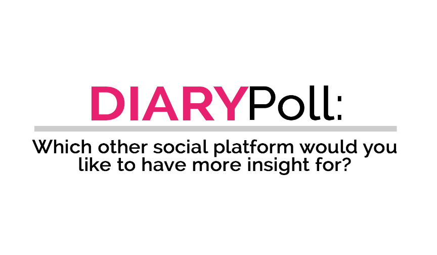 DIARY poll: Which social platform would you like to have more insight for?